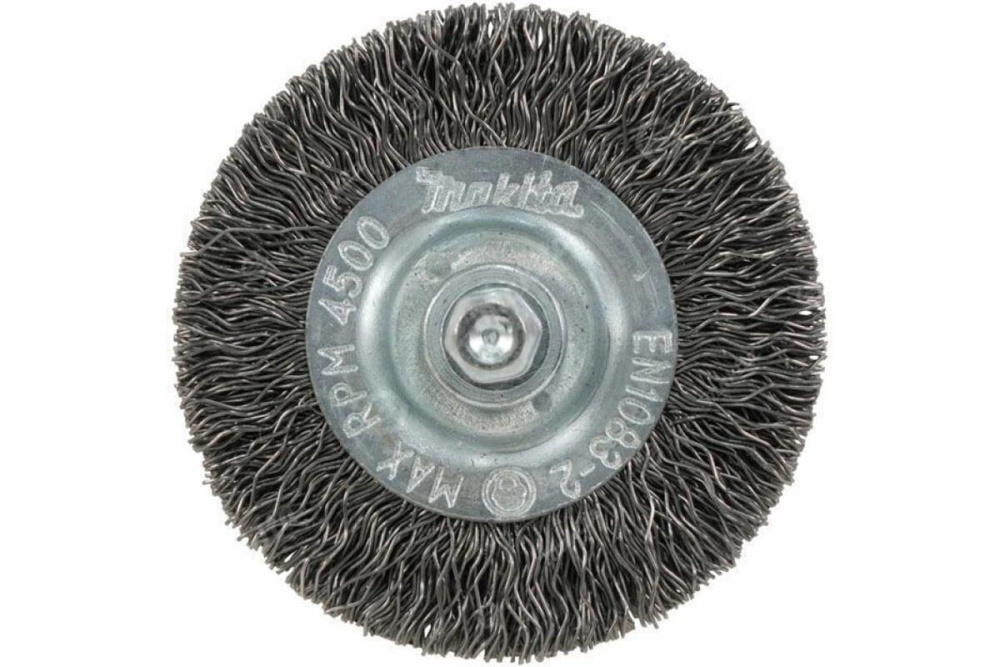 Щетка проволочная дисковая (d50 мм, толщ. проволоки 0.3 мм, гофрированная, металл, 1/4") Makita D-76473