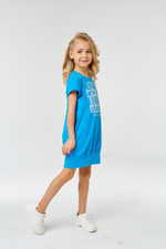 Платье детское р-р 104, Голубой