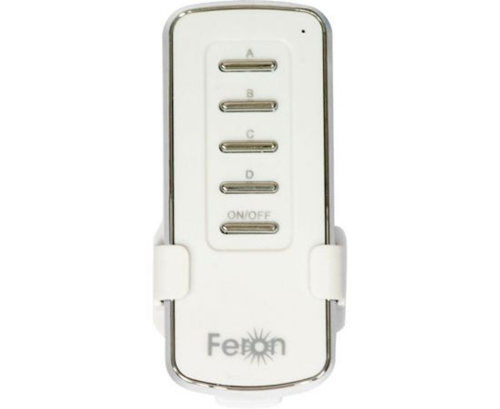 FERON TM74 выключатель дистанционный 230V 1000W 4-х канальный 30м с пультом управления, белый 23263