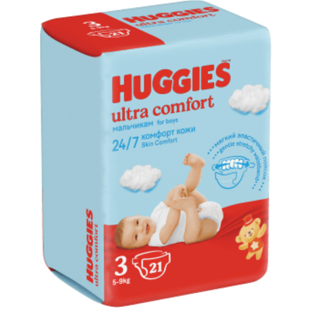 Подгузники Huggies ultra comfort  №3 21 шт