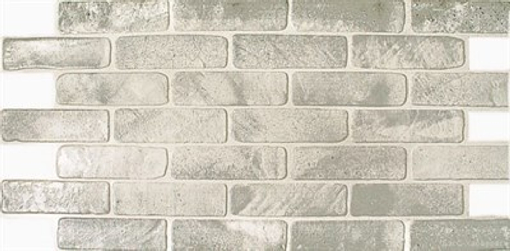 Панель ПВХ Кирпич старый серый 1025*495