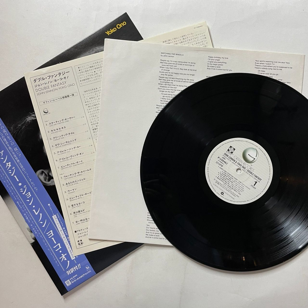 Винтажная виниловая пластинка LP John Lennon and Yoko Ono Double Fantasy (Japan 1980) (Obi) P-10948J