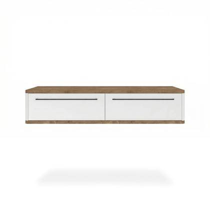 Подвесной туалетный столик консоль Royal 5210 эко (Дуб Веллингтон-р.черная)