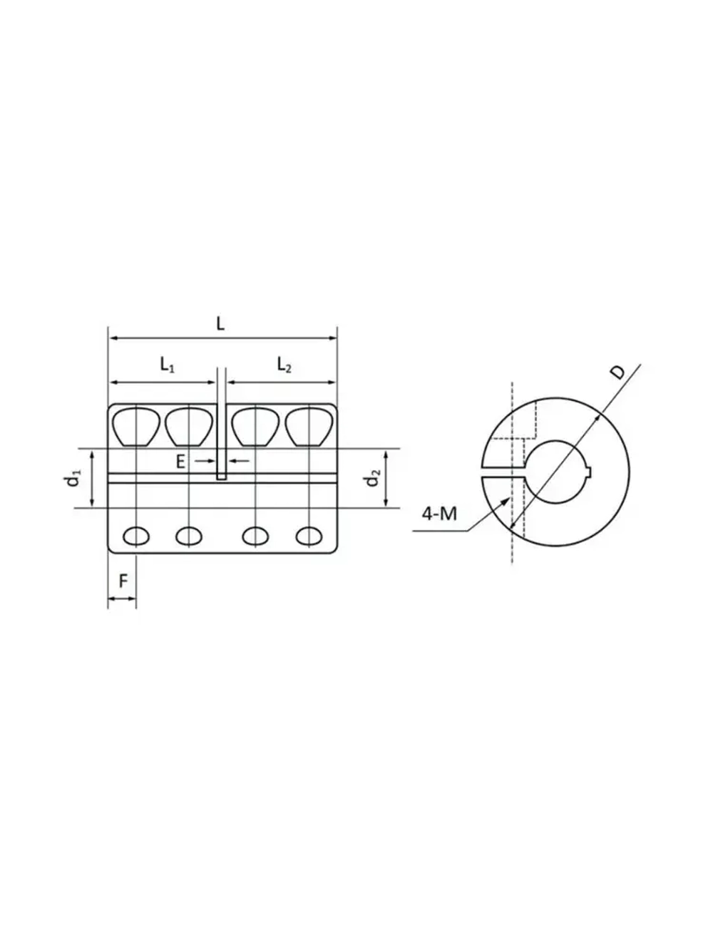 Муфта соединительная жесткая RC30-C TECHNIX