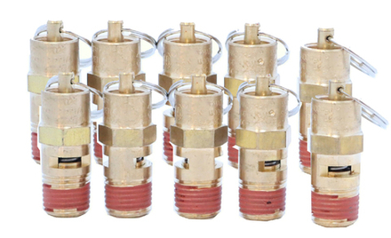 KraftWell KRW-SV14M-10 Клапан предохранительный M1/4", 16 бар, 10 шт