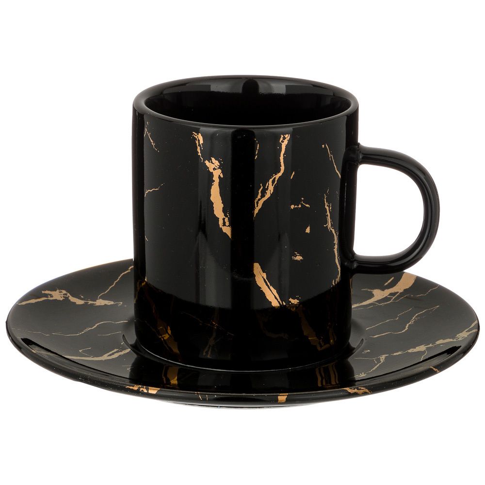 ЧАЙНЫЙ НАБОР LEFARD "FANTASY" НА 4 ПЕР. 8 ПР. 220 МЛ, ЧЕРНЫЙ (КОР=8НАБ.)