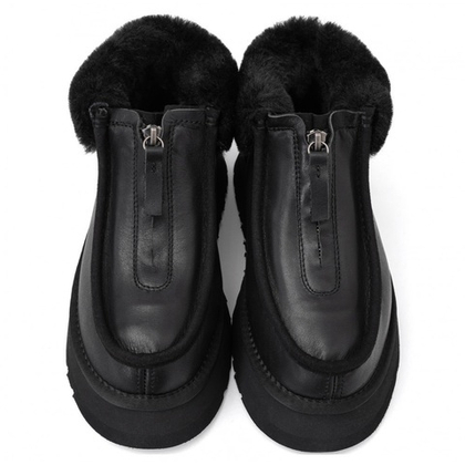 UGG Funkette Platform Boots Leather Black