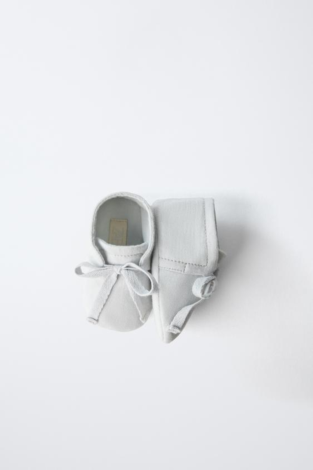 ZARA БОТИНКИ СО ШНУРОВКОЙ, СВЕТЛО-СЕРЫЙ