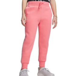 Брюки для девочки Under Armour Rival Fleece - bittersweet pink/white
