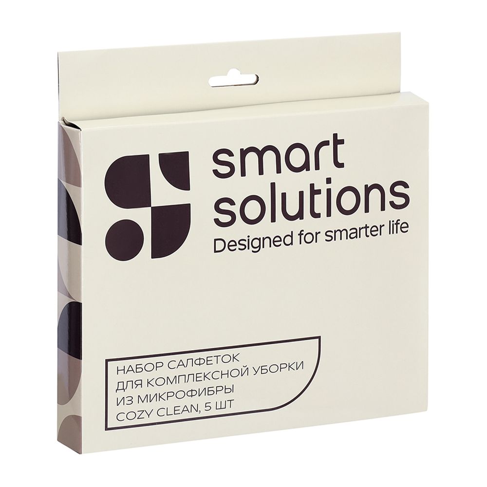 Набор салфеток для комплексной уборки из микрофибры Cozy Clean, 5 шт.