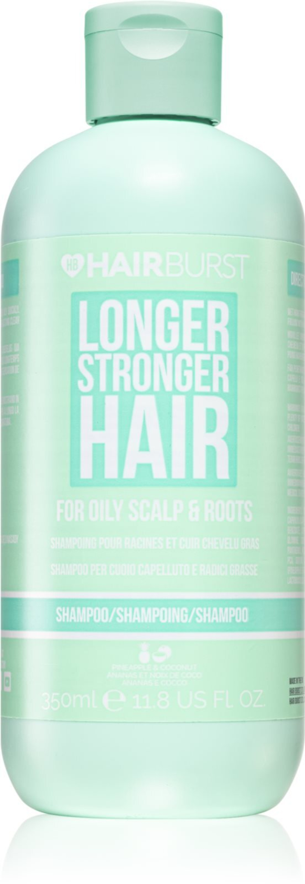 Hairburst Longer Stronger Hair Oily Scalp & Roots - очищающий шампунь для жирных волос /   350  ml  / GTIN 5060743580905