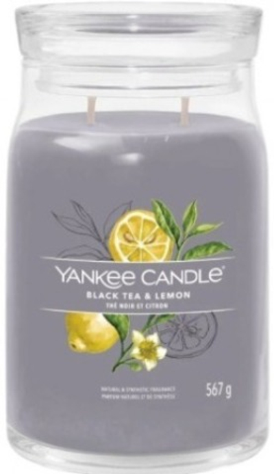 YANKEE CANDLE BLACK TEA & LEMON 368 GR