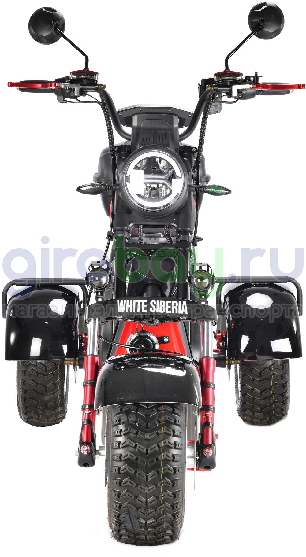 Электроскутер WHITE SIBERIA PRO TRIKE 3000W OFF-ROAD (Черный) фото №7