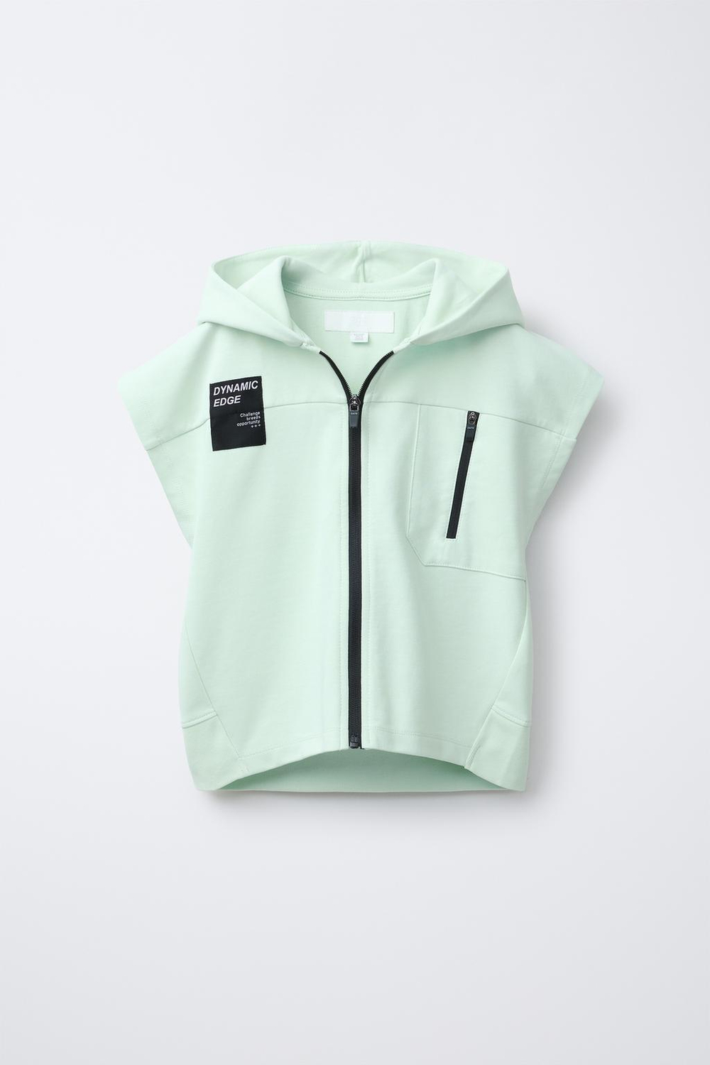 ZARA ЖИЛЕТ В СПОРТИВНОМ СТИЛЕ, ЦВЕТ МОРСКОЙ ВОЛНЫ