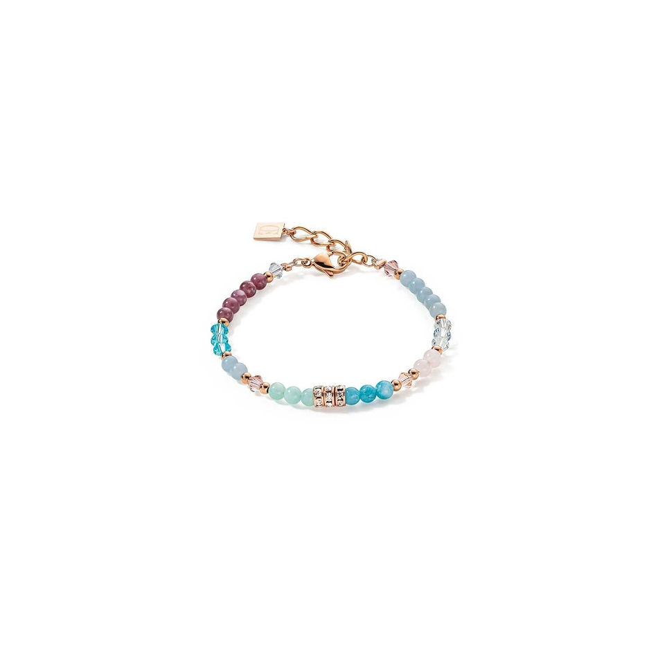 Браслет Coeur de Lion Aqua-Lilac 6020/30-2026 цвет фиолетовый, голубой