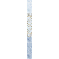 Панель ПВХ фотопечать с глиттером Ева золото 2700х250мм