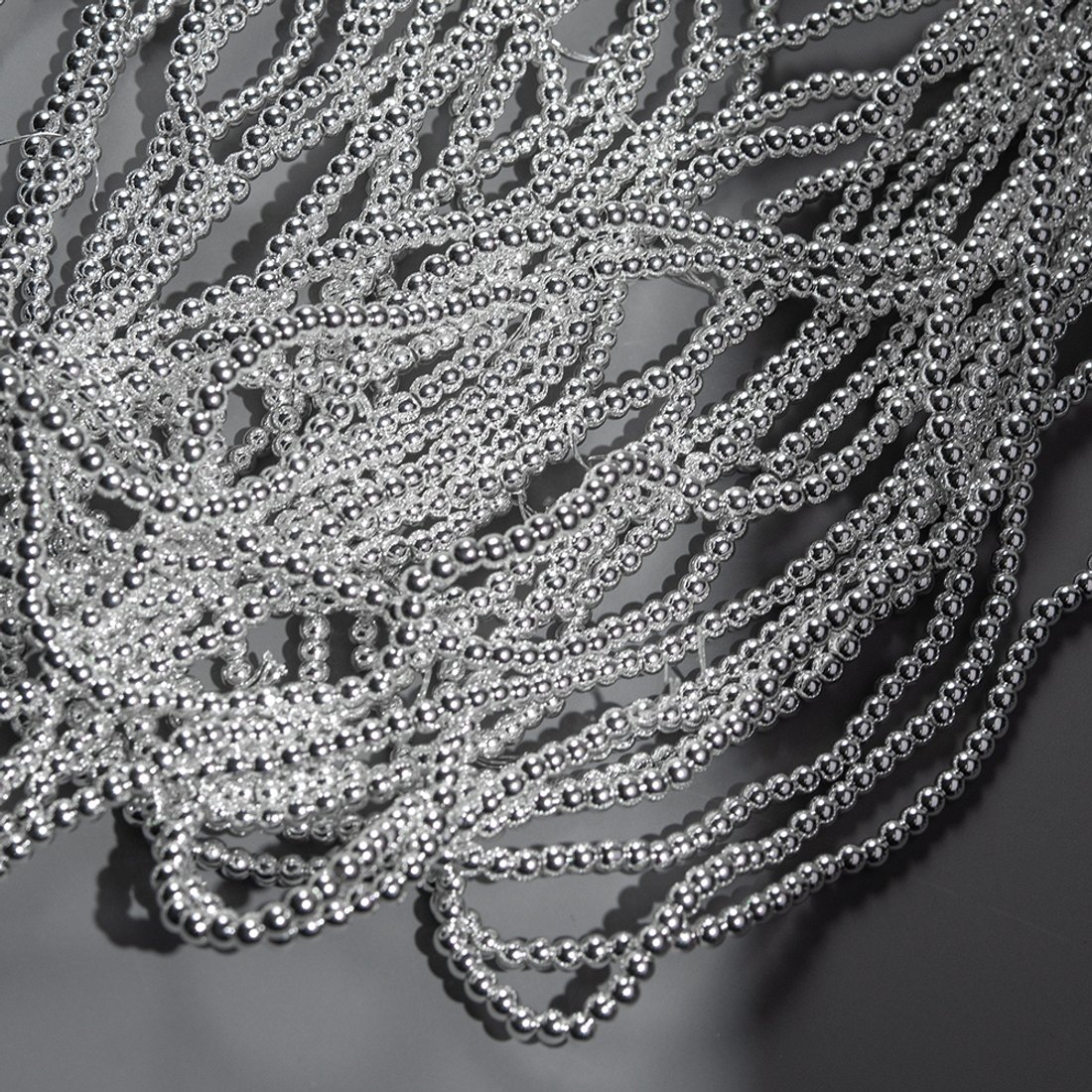 Гематин (гематит), оттенок "Серебристый", шар (разделитель) 3,3мм