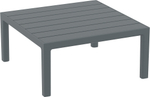 Столик пластиковый кофейный Siesta Contract Portofino Lounge, темно-серый