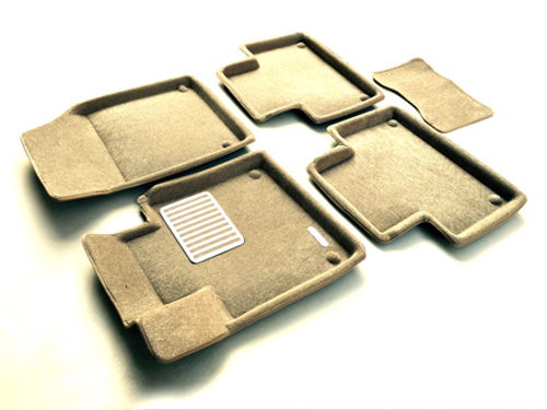 Коврики салона для VOLVO XC 90 (2015-) Euromat 3D Lux бежевые. Арт. EM3D-005509T