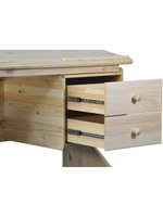 Растущая парта Рио трансформер для школьника 120х60х62 см / стол письменный деревянный с наклонной столешницей из массива сосны