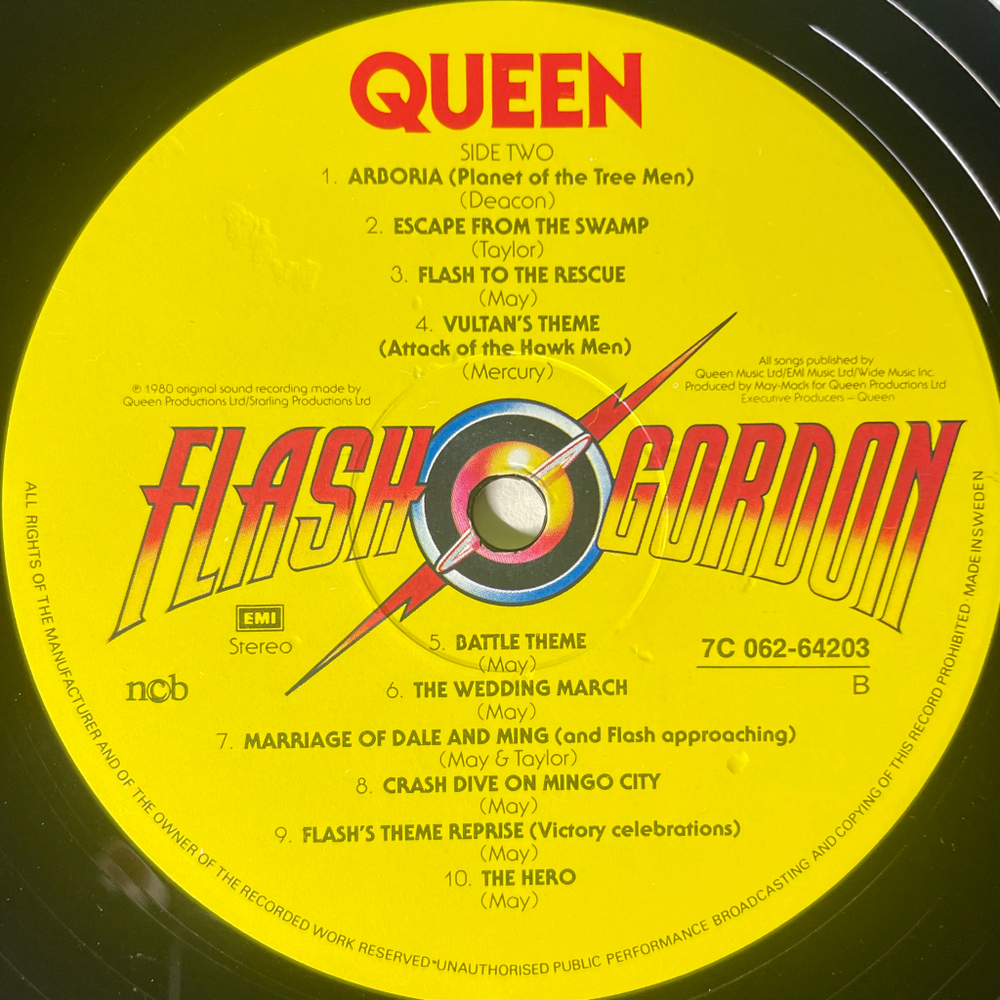 Queen ‎– Flash Gordon (Швеция 1980г.)