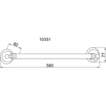 Полотенцедержатель Boheme Hermitage 10321 BRONZE