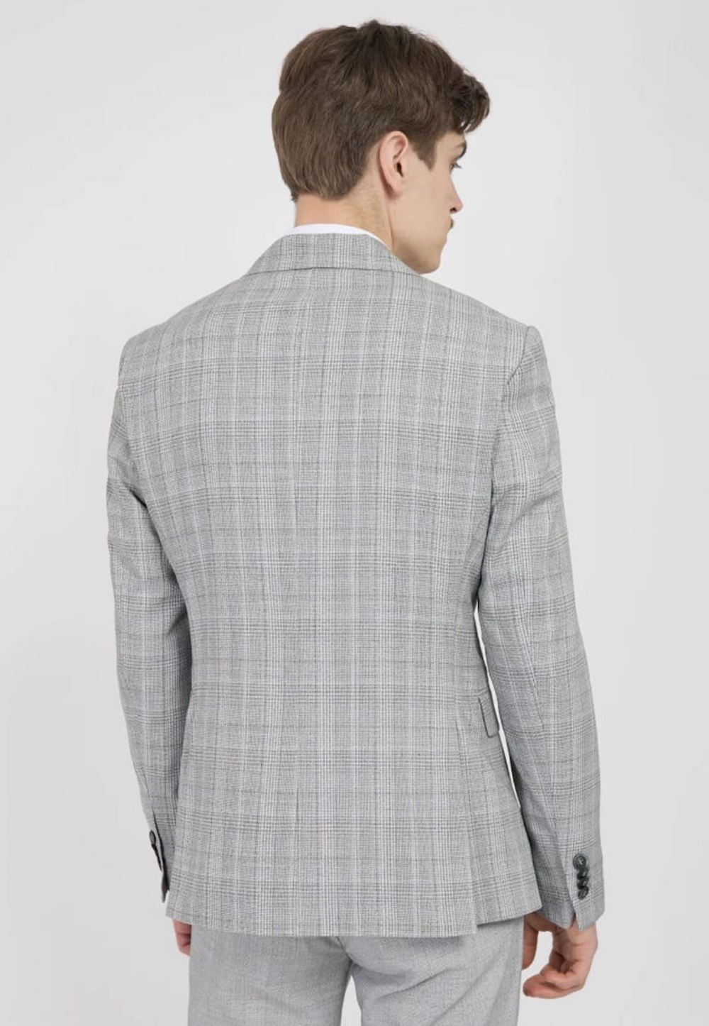 Мужской костюм тройка (серый) А48