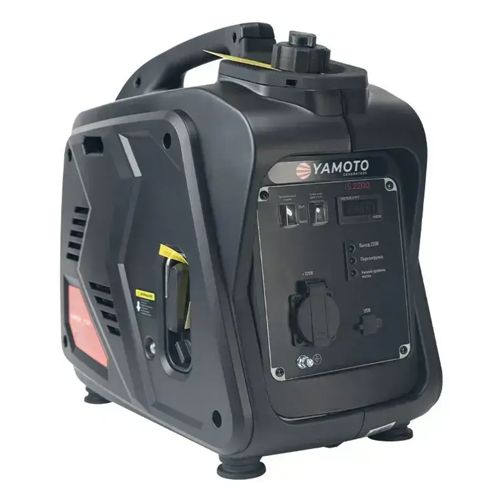 Бензиновый инверторный генератор YAMOTO IS 2200 (2.2 кВт, 220В, 18,5кг.)
