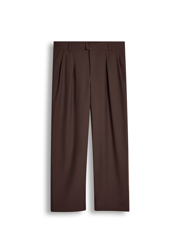 Pleated Pant - Brown (Men's)