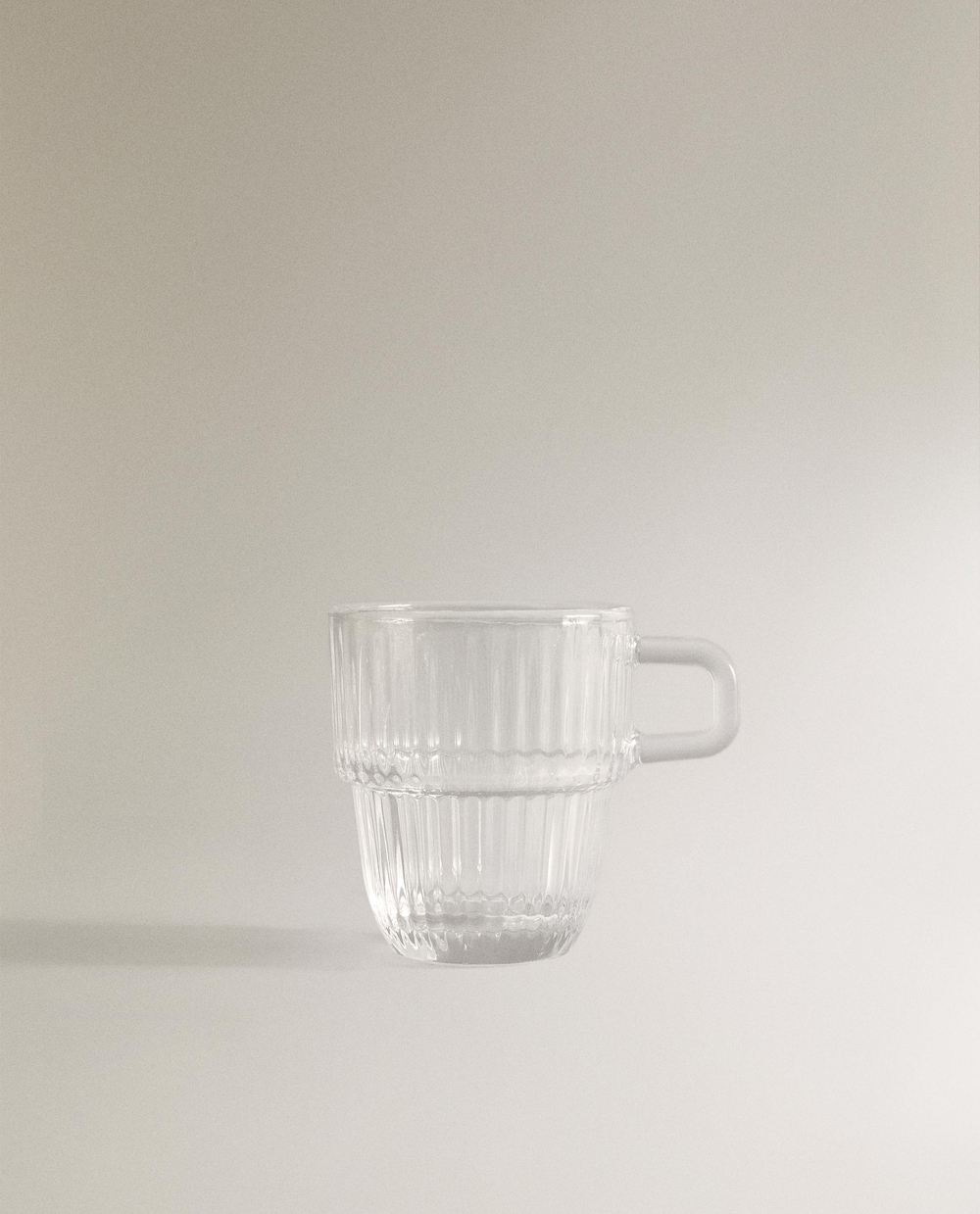 Zara Home чашка из стекла, цвет прозрачный, 7.6 см
