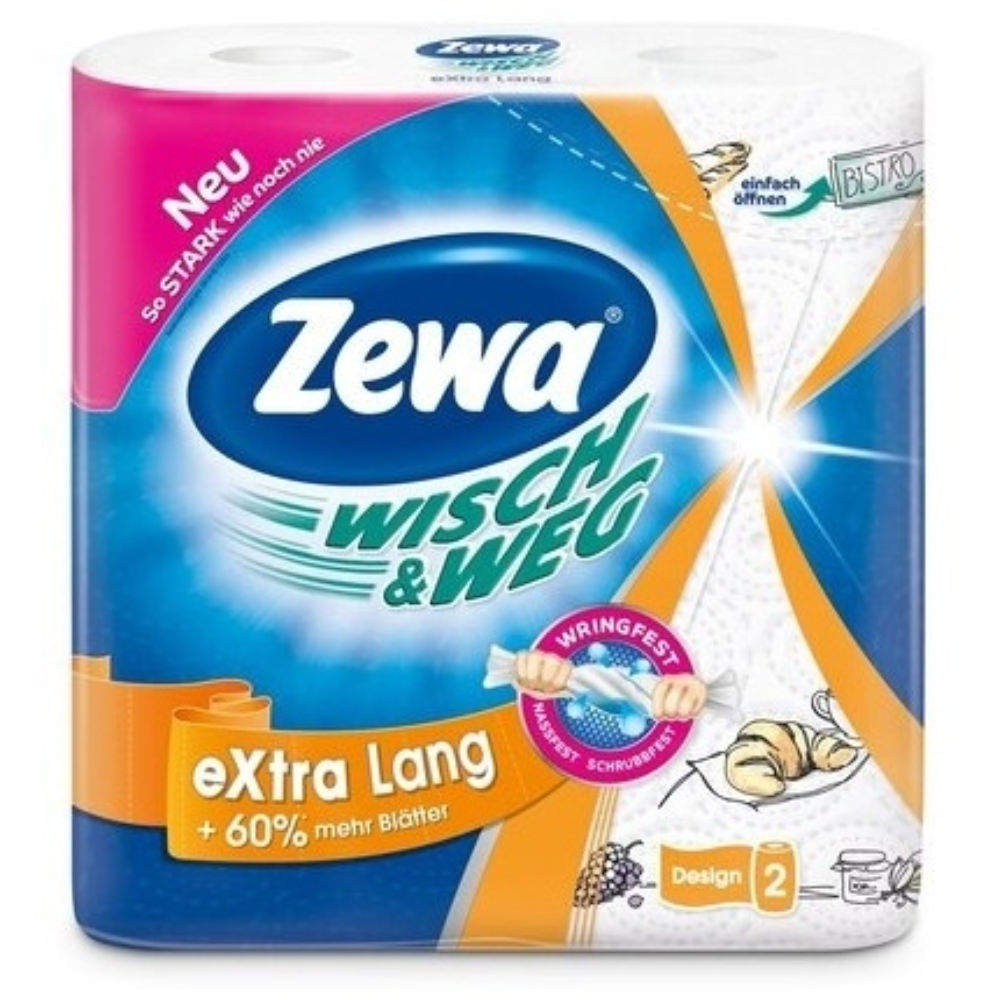 Бумажные полотенце  Zewa Extra Lang 2 рулона