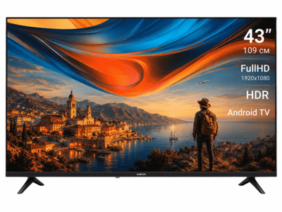 Телевизор Xiaomi TV A 43 FHD 2026 (L43MB-AFRU), 109см, Full HD, Android TV, LED, HDR, черный