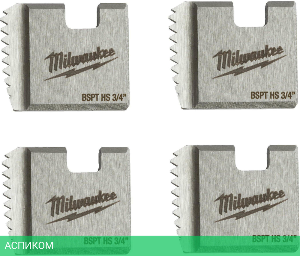 Плашка для резьбонарезного инструмента Milwaukee FPTD 3/4" BSPT HS (4932480234)