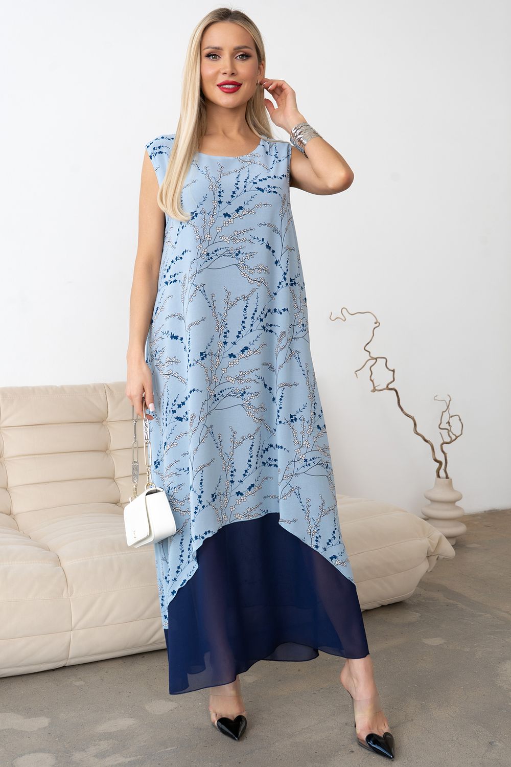 Платье Велла (голубой) Р11-1171/7 Nikol