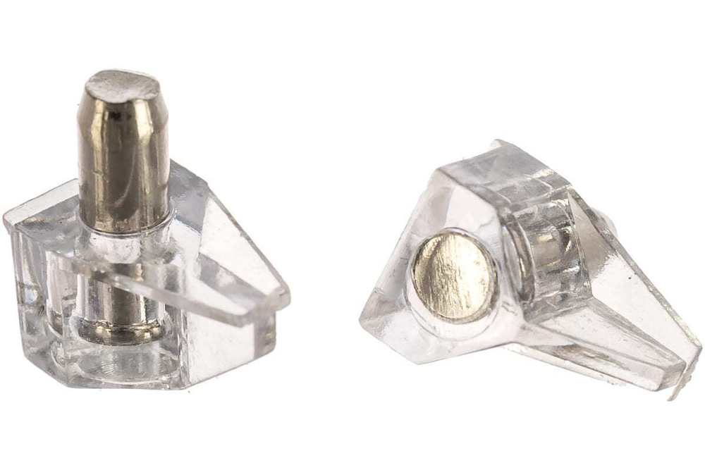 СТЕКЛОДЕРЖАТЕЛЬ ELEMENT Г-ОБРАЗ ПРОЗРАЧНЫЙ D5ММ 8ШТ 26918