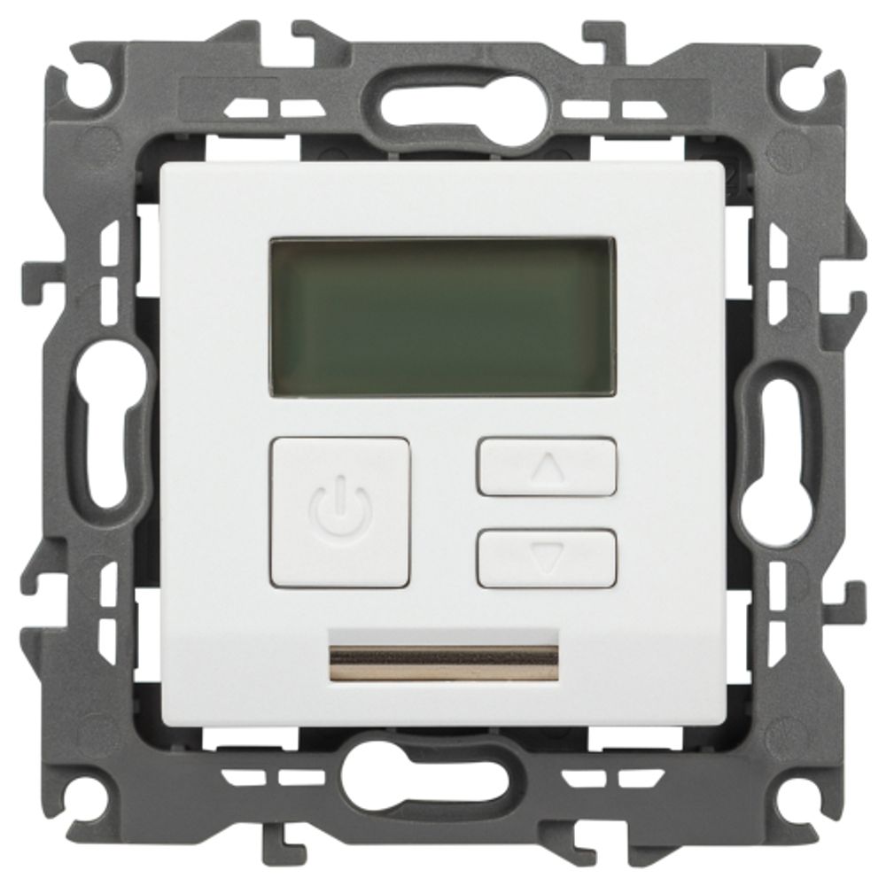 Терморегулятор ЭРА Серия 12 12-4111-01М универс.230В-Imax16А, белый матовый