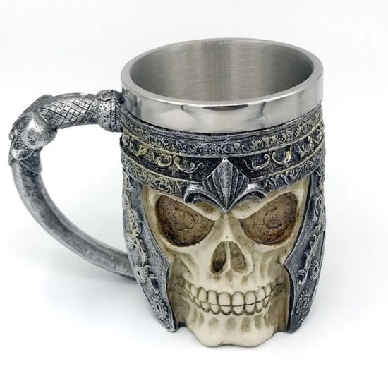 3D Кружка "Скелет в шлеме", 450 мл