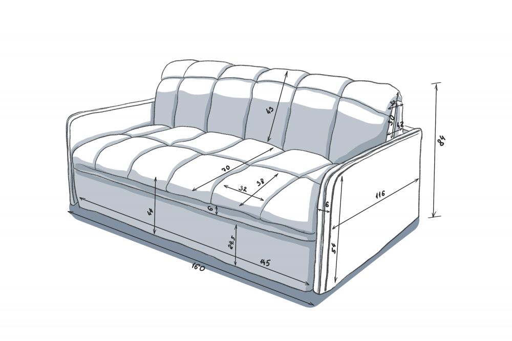 НТКО Диван Вери 90-160