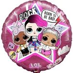 Шар (18"/46 см) Круг, Кукла ЛОЛ (LOL), Рок-звезды 1 шт.