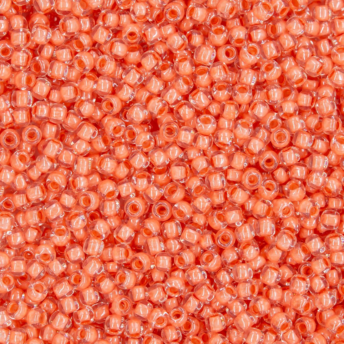 Японский бисер TOHO Round 11/0 (№964), окрашенный изнутри прозрачный