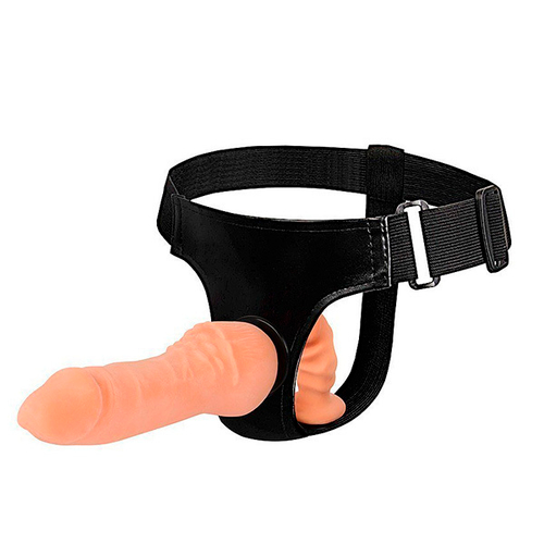 Двойной страпон на трусиках Bior Toys Erowoman-Eroman EE-10065