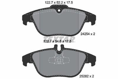TEXTAR - 2425401-TET - Brake Pad Set, disc brake