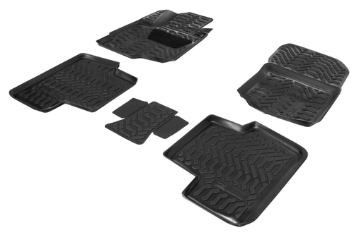 Коврики в салон автомобиля AutoFlex для Mitsubishi Outlander III поколение 2012-2018 2018-н.в., полиуретан, с крепежом, 5 частей, 9400101