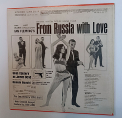 Винтажная виниловая пластинка LP John Barry From Russia With Love James Bond 007 (USA 1963)