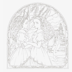 Victorian Fantasy Encyclopedia Kuroi Mori Coloring book