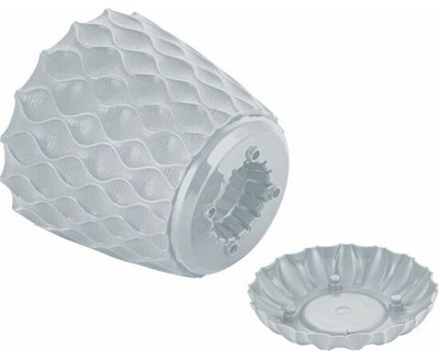 Горшок для цветов InGreen Wave с дренажной сеткой и съемным поддоном 1,4л, D145мм, утренний туман