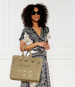 Сумка-шопер + поясная сумка TWINSET - хаки(241TD8190)