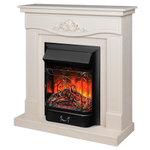 Каминокомплект Real Flame Junona WT с очагом Majestic Lux Black (без пульта)