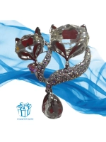 Брошь-кулон "Два кота"