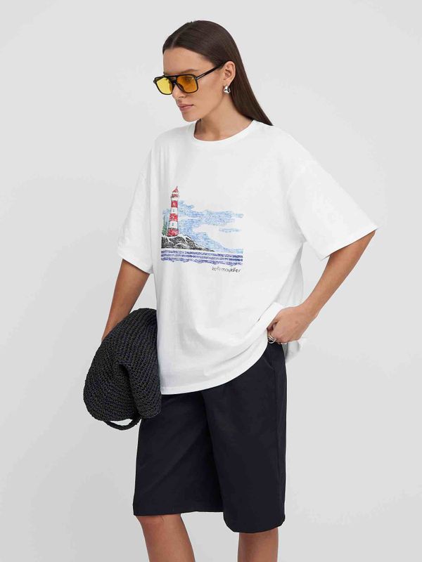 Футболка Маяк белая - фото 12